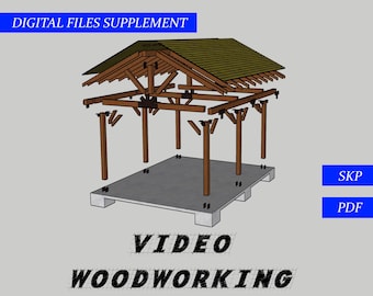 Outdoor Pavilion Video Woodworking Plan Digital Files Supplement