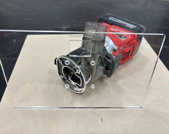Wide router base plate for Milwaukee routers