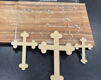 Router Crosses Template - Latin, Byzantine, Patriarchal, Stepped