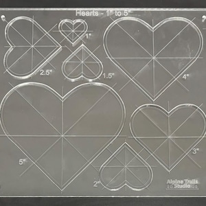 Hearts Router Cutting Template