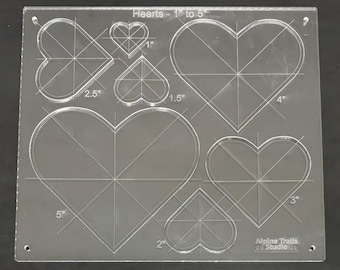 Hearts Router Cutting Template