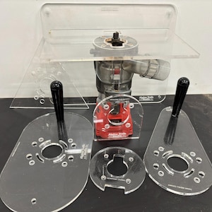 Router base plates for Milwaukee compact palm routers (M18 1/4&quot; shank)