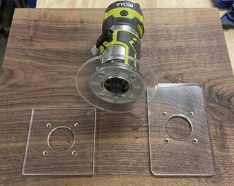 Ryobi コンパクトパームルーター用ベースプレート：18V ONE+、PBLRR01K1、PBLRR01B、PCL424K1、PCL424B