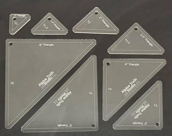 Quilting Patchwork Templates - Triangle Shapes Sets