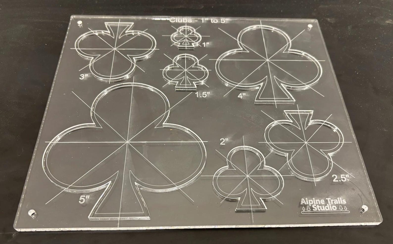 Card Suits Router Template - Hearts, Diamonds, Clubs, and Spades - Etsy