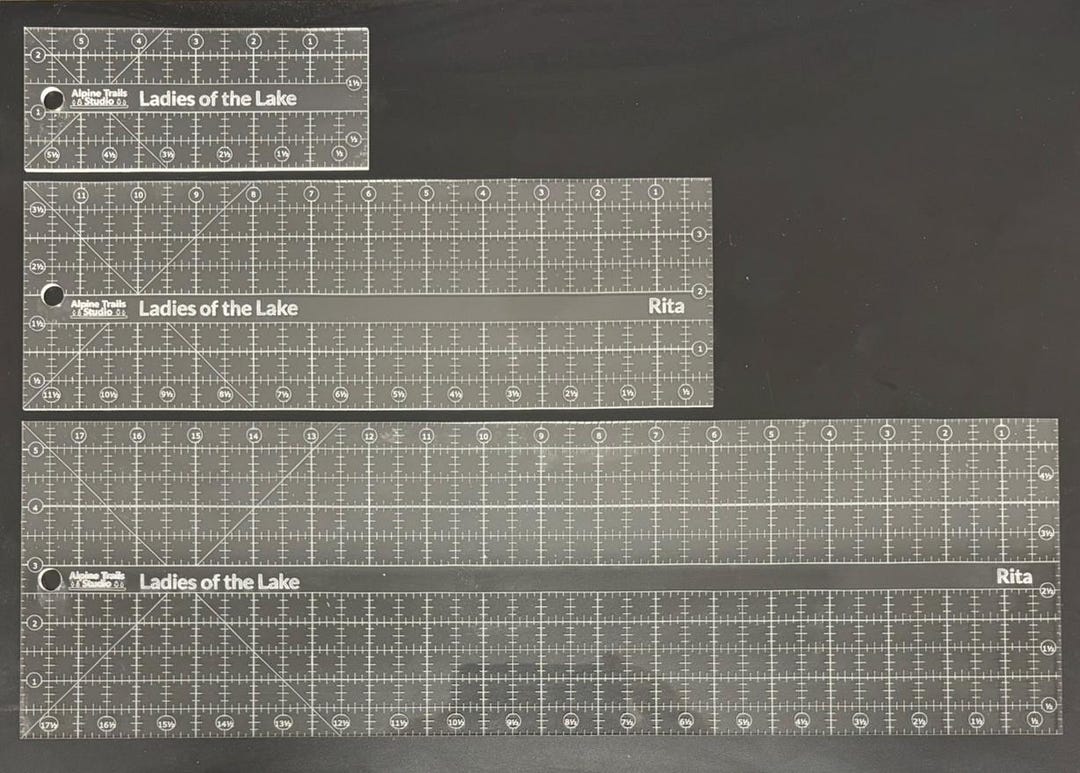 Pyramid Ruler Personalized Acrylic Quilting Ruler With Box Grid - Etsy
