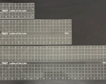 Personalized Acrylic Quilting Ruler with Box Grid