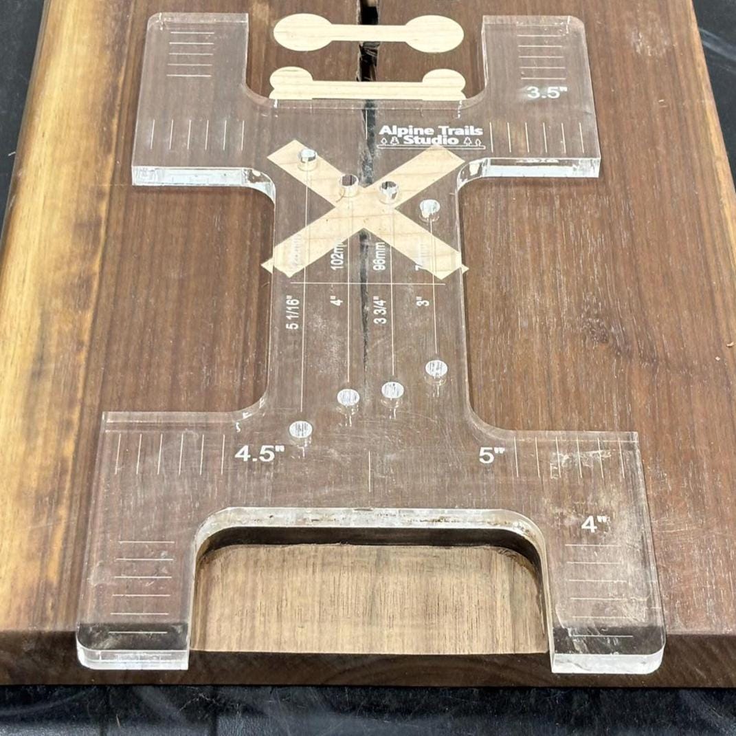 Cutting Board Finger Grip Groove and Handle Template - Etsy