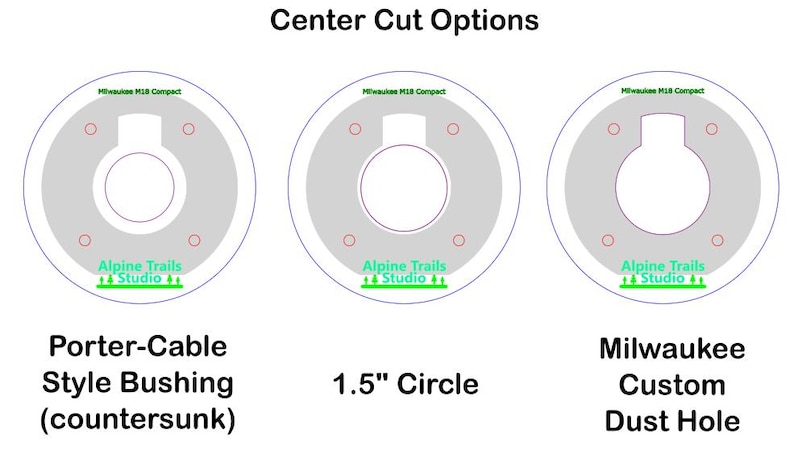 Router Base Plates for Milwaukee Routers - Etsy