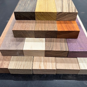 Wood strip lumber, S4S 13/16&quot;x1-3/4&quot;x24&quot;, domestic and exotic, great for cutting boards and crafting