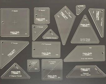 Quilting Patchwork Templates - 4 Inch Set