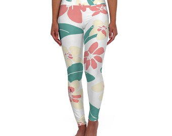 Pantalon de yoga taille haute Floral