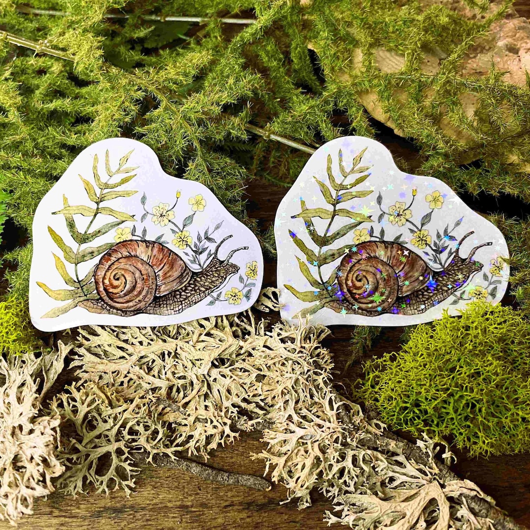 Sweet Snail Sticker - Original Art - Ideal for Personalizing Journals ...