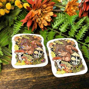 Red Squirrel Sticker- Laptop Decal for Nature Lovers - Waterproof - Animal Art - Journal Decoration
