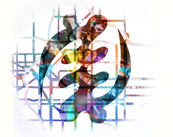 GYN-symbool boven het centrum van Denver