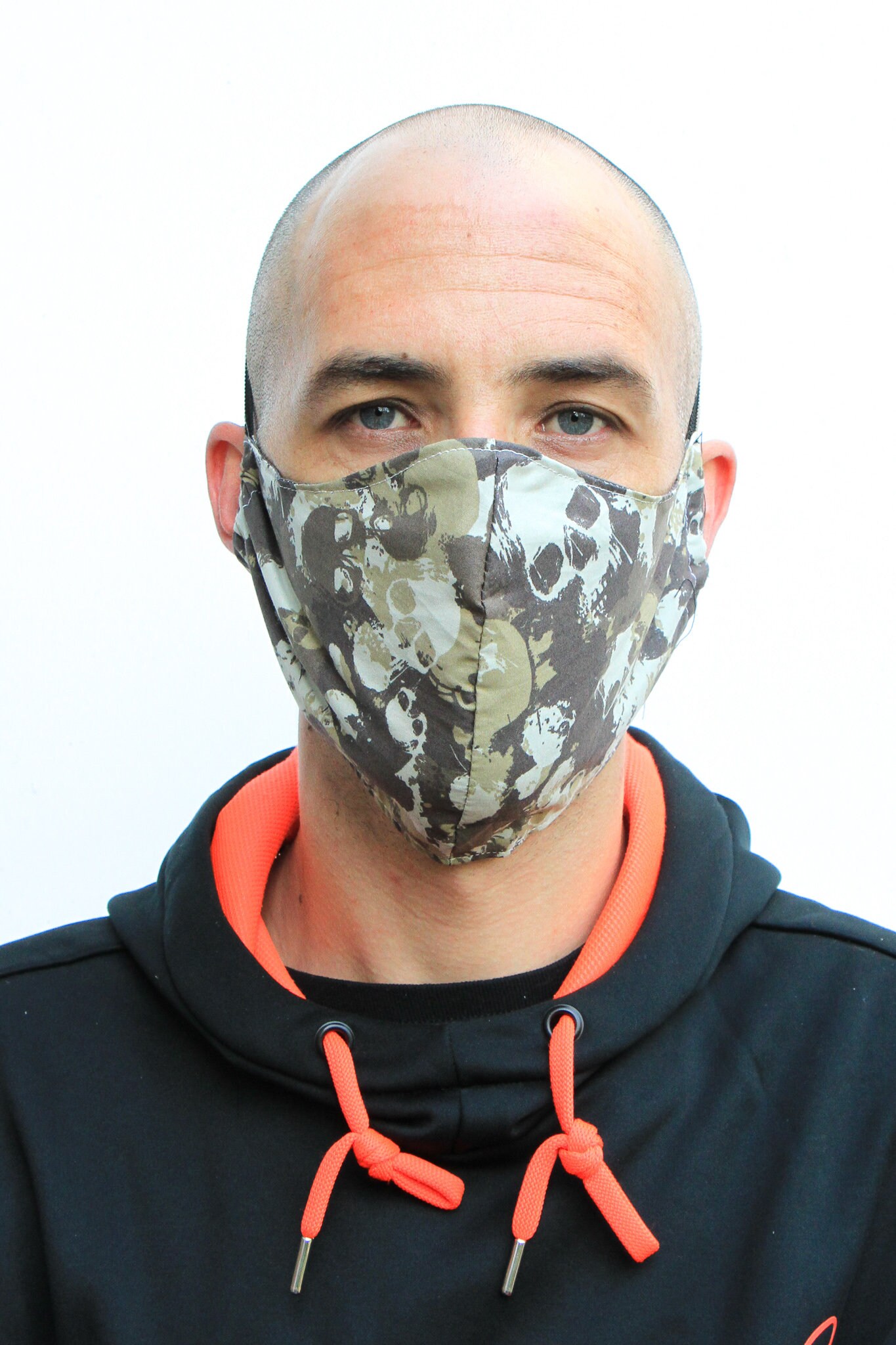 Desert Camo Skull Print Mens Large Fitted Face Mask Bandana Etsy
