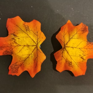 Autumn Leaf Fae Pixie Flower Fairy Hair Clips
