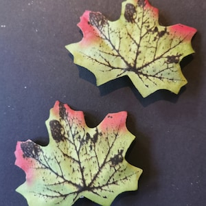 Autumn Leaf Fae Pixie Flower Fairy Hair Clips