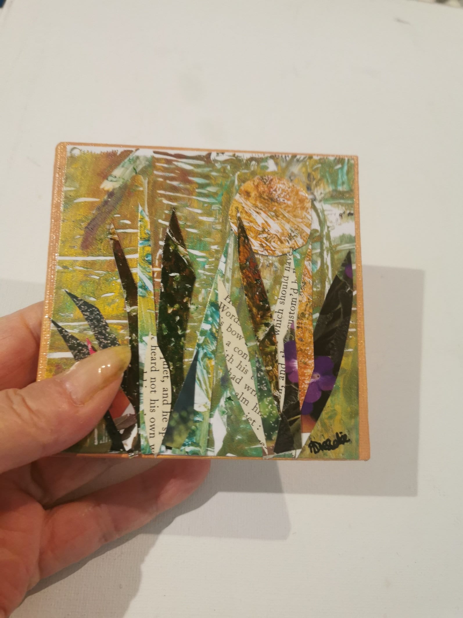 抽象アート作品 混合メディア 抽象的形状表現主義現代絵画、人間のようなミクストメディア
