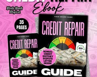 Credit Repair Ebook Template - Master Resell Rights - Done For You Ebook, Add your brand and resell - Credit Repair Checklist