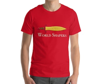 Ishanekon World Shapers Logo Unisex T-Shirt Rot