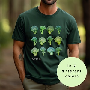 Broccoli Shirt Unisex Adult Shirt Fun Healthy Food T Shirt Gardening Vegetable Tee Gift for Dietitian Healthy Lifestyle TShirt Vegan Shirt