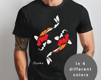 Koi Fish T-Shirt: Japanese Streetwear Style, Unisex Tokyo Tee