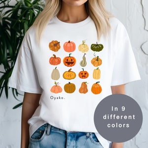 Halloween Pumpkin Shirt Trick or Treat TShirt Spooky Jack O Lantern T Shirt Creepy Pumpkin T-Shirt Adult Unisex Tee Gift for Halloween Lover
