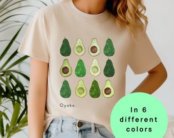 Camiseta com estampa de abacate: camiseta unissex para amantes da gastronomia, presente de jardinagem