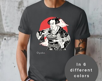 T-shirt Ramen Samurai Ukiyo-e : streetwear japonais, art asiatique