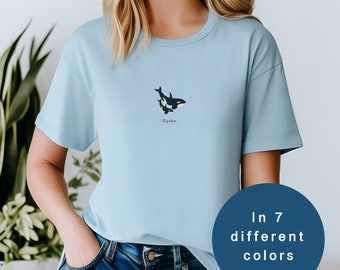 Orca Whale Family T-Shirt: Unisex Ocean Animal Tee