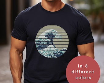 Wave off Kanagawa T-Shirt, Hokusai Japanese Art, Unisex Tee