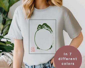 Grumpy Frog T-Shirt: Japanese Streetwear, Matsumoto Hoji Art