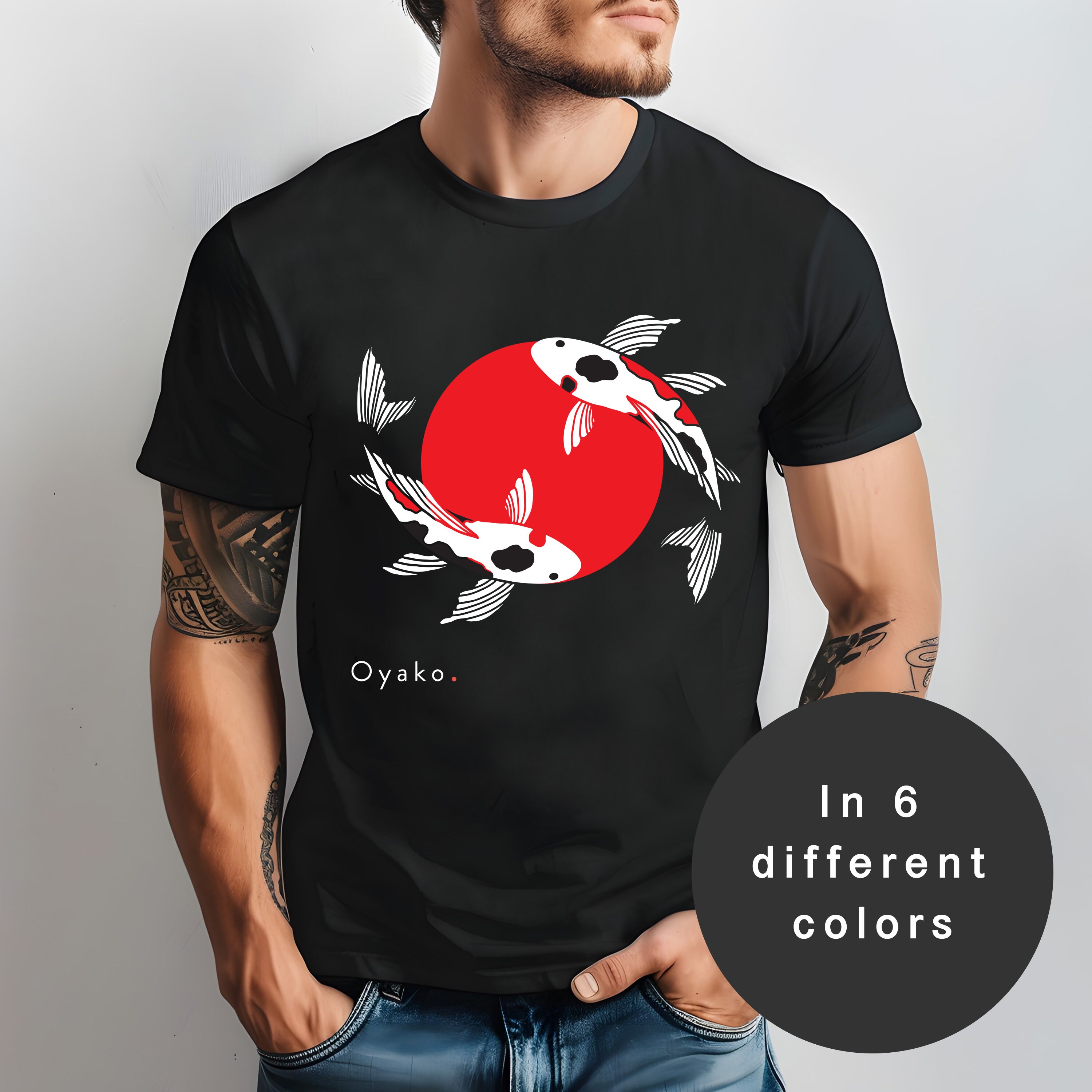 Koi Fish T-Shirt: Japanese Streetwear, Tokyo Style