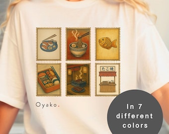 Japanese Street Food T-Shirt – Vintage Ramen Sushi Art Tee