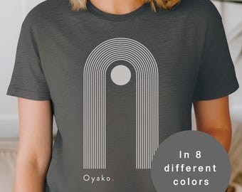 Zen Art T-Shirt: Minimalist Japanese Rising Sun Graphic Tee