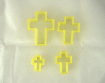 Cross polymer clay cutters, 3D printed