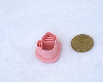 Taza de café con cortadores de arcilla polimérica con crema batida. Un juego de 2, impreso en 3D.