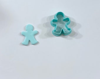 Gingerbread man polymer clay cutters, 3D printed
