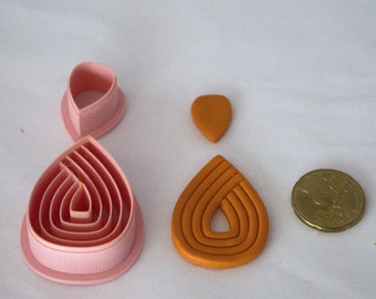 Knot polymer clay cutters, 3D printed