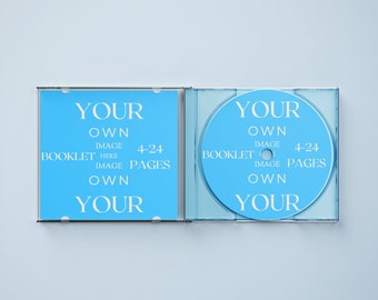 Créez votre PROPRE mix CD personnalisé avec livret ! | Un cadeau idéal | Couverture et quatrième de couverture au choix
