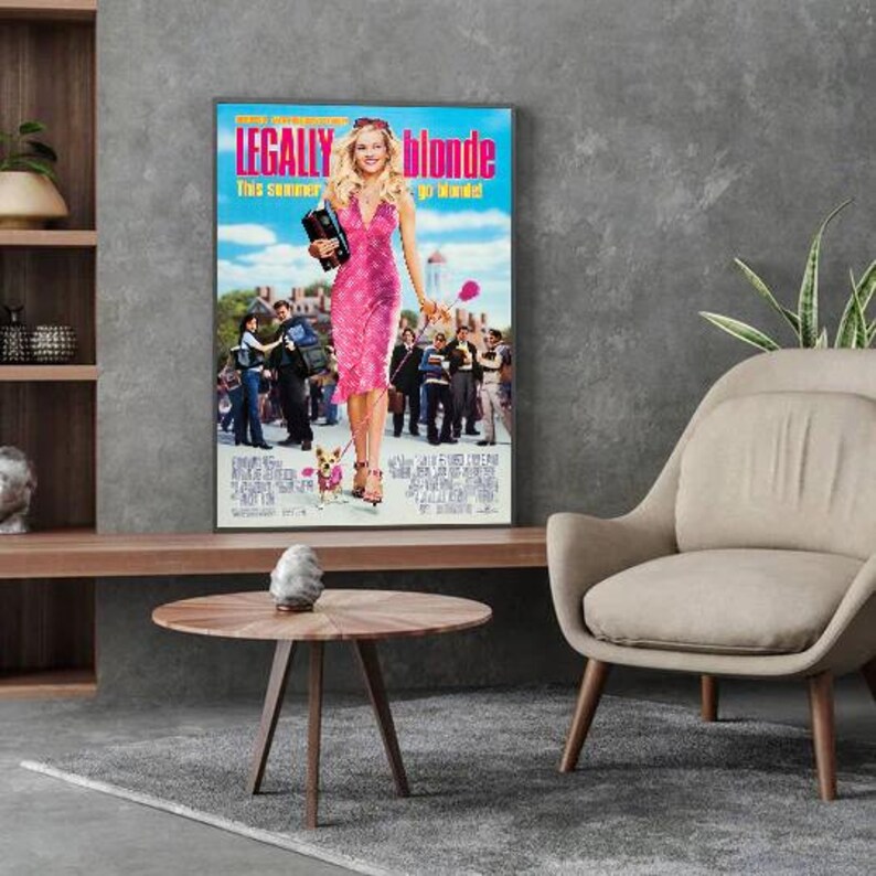 Legally Blonde Movie Poster Minimalist Art Canvas Poster Retro 