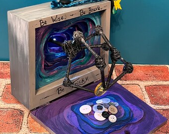 Coraline Inspired Shadowbox Art