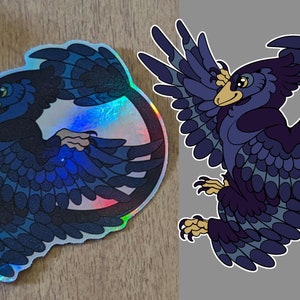 Linsaangs Paleo Holographic Stickers - Dinosaur, Paleontology, Pterosaur, Microraptor, Sinosauropteryx, Rhamphorhynchus, Elasmosaurus