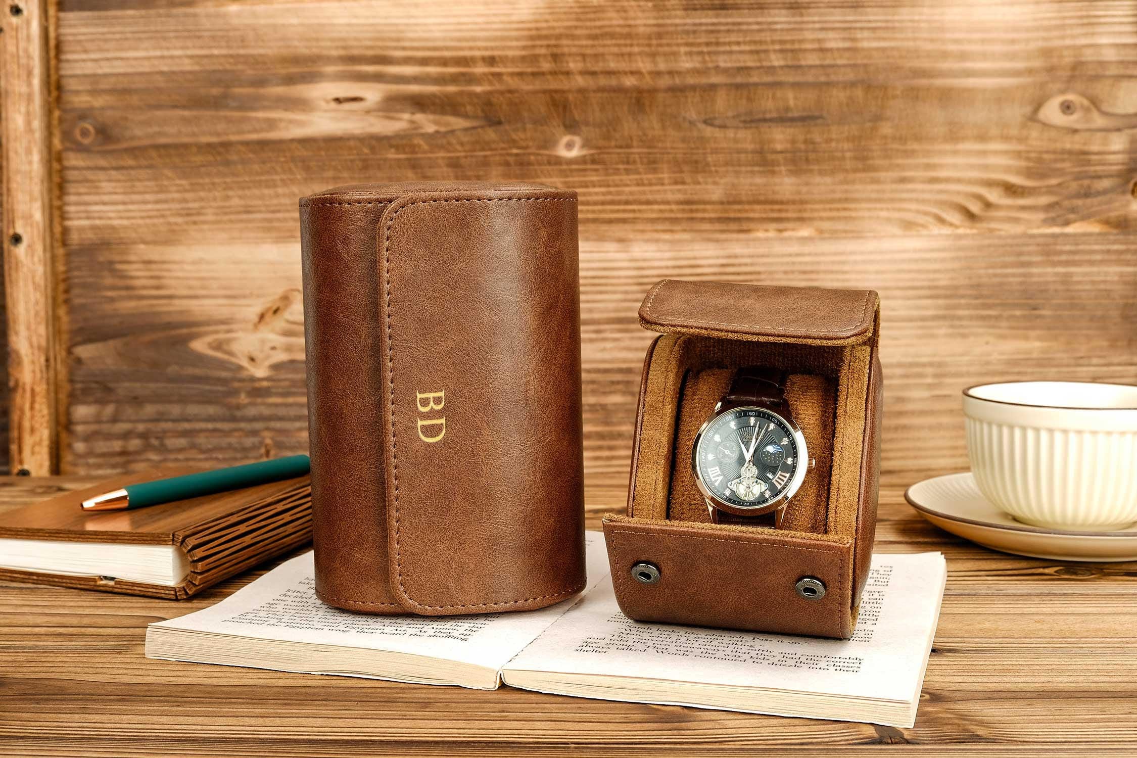 Tawbury Uhren Reiseetui Leder Uhrentui Österreich