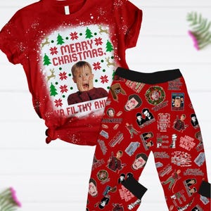 Home Alone Shirt Home Alone Christmas Merry Christmas Ya Filthy Animal Holiday Pajamas Kevin Mccallister Dog Pajamas Pajama Set Etsy Canada