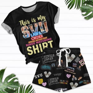 Law And Order T-Shirt And Shorts, This Is My SVU Law And Order Watching Shirt, Tv Series Shirt, Movie Shirt, Elliot Stabler Tee Shirt