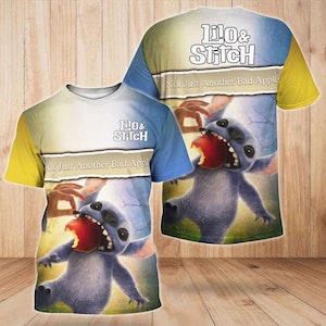 Stitch Shirt, Lilo And Stitch Sweatshirt, Disney Movie Cartoon Hoodie, Magic Kingdom Shirt, Not Just Another Bad Apple Tee, Disneyworld