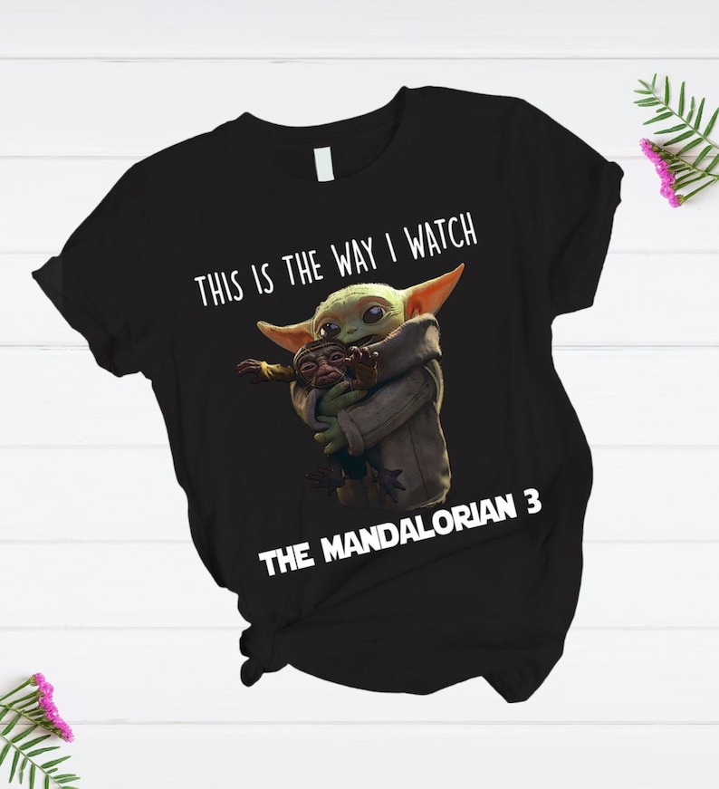 Disney Star Wars This Is The Way I Watch The Mandalorian T-Shirt And Pants, Mandalorian Shirt, Baby Yoda Shirt, Grogu Star Wars Shirts