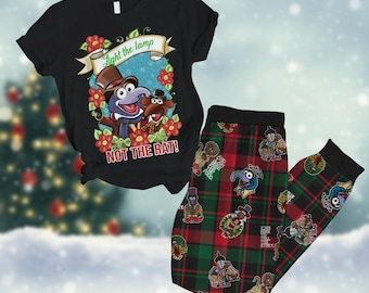 The Muppet Christmas T-Shirt And Pants, Muppet Show Pajamas Set, Animals Cartoon Sleepwear, Funny Muppet Xmas Tee, Christmas Party Gift